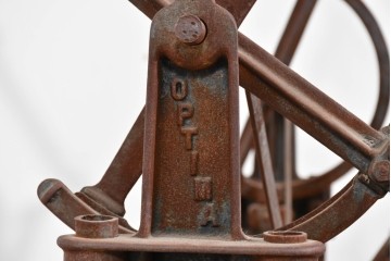 ヨーロッパアンティーク　OPTIMA製　錆びた風合いが味わい深い糸巻き機　(R-085461)
