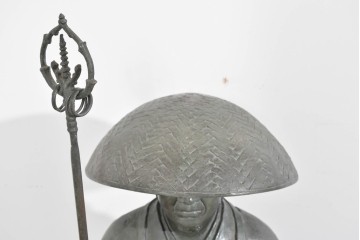 希少　特大　重さ約54kg　細部まで丁寧に表現された弘法大師のブロンズ像　定価約140万円相当　(R-085465)