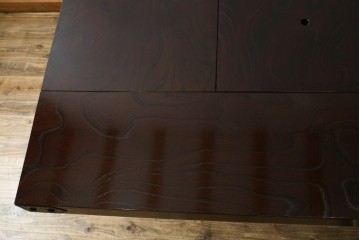 新古　未使用展示品　美品　展示品　筑後民芸　希少な廃番品　前面に収納スペースを備えた囲炉裏テーブル　(R-085466)