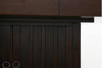新古　未使用展示品　美品　展示品　筑後民芸　希少な廃番品　前面に収納スペースを備えた囲炉裏テーブル　(R-085466)