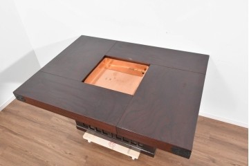 中古　美品　展示品　筑後民芸　希少な廃番品　和の趣あふれる囲炉裏テーブル　(R-085466)