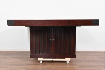 中古　美品　展示品　筑後民芸　希少な廃番品　和の趣あふれる囲炉裏テーブル　(R-085466)