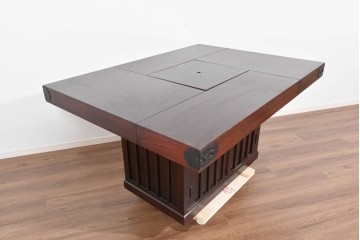 中古　美品　展示品　筑後民芸　希少な廃番品　和の趣あふれる囲炉裏テーブル　(R-085466)