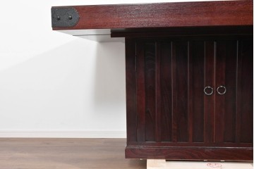 中古　美品　展示品　筑後民芸　希少な廃番品　和の趣あふれる囲炉裏テーブル　(R-085466)