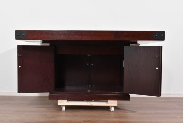 中古　美品　展示品　筑後民芸　希少な廃番品　和の趣あふれる囲炉裏テーブル　(R-085466)