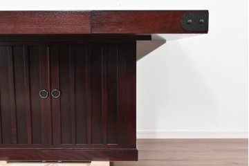 中古　美品　展示品　筑後民芸　希少な廃番品　和の趣あふれる囲炉裏テーブル　(R-085466)