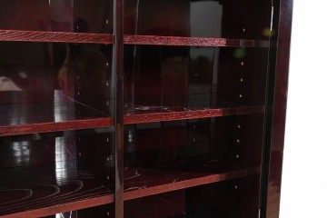 中古　美品　仙台民芸箪笥(仙台箪笥)　欅産業　木地呂塗り(漆塗り)の美しさが際立つキャビネット　定価約95万円相当　(R-085468)