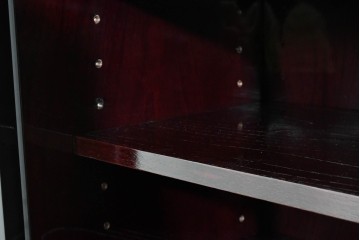 中古　美品　仙台民芸箪笥(仙台箪笥)　欅産業　木地呂塗り(漆塗り)の美しさが際立つキャビネット　定価約95万円相当　(R-085468)