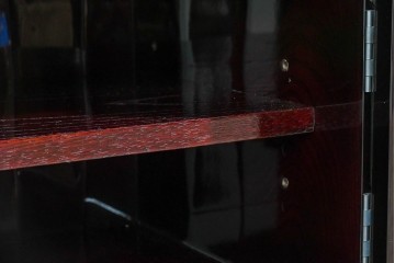 中古　美品　仙台民芸箪笥(仙台箪笥)　欅産業　木地呂塗り(漆塗り)の美しさが際立つキャビネット　定価約95万円相当　(R-085468)