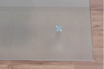 中古　美品　希少な廃番品　Cassina(カッシーナ)　SILVER TWIG(シルバートゥイッグ)　洗練された佇まいのガラスセンターテーブル　(R-085471)