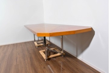 ヴィンテージ家具　特大サイズ　幅約350cm　アート性の高いポストモダンデザインのテーブル　(R-085473)