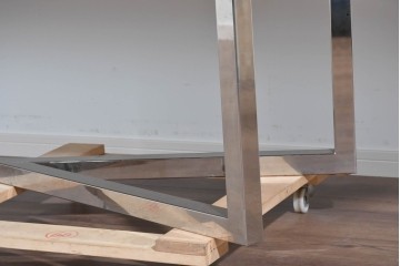 ヴィンテージ家具　特大サイズ　幅約350cm　アート性の高いポストモダンデザインのテーブル　(R-085473)