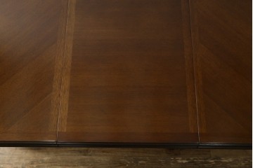 中古　美品　maruni(マルニ木工)　地中海シリーズ　美しい木目が際立つクラシカルな意匠のエクステンションテーブル　(R-085474)