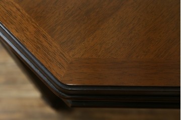 中古　美品　maruni(マルニ木工)　地中海シリーズ　美しい木目が際立つクラシカルな意匠のエクステンションテーブル　(R-085474)