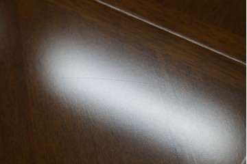 中古　美品　maruni(マルニ木工)　地中海シリーズ　美しい木目が際立つクラシカルな意匠のエクステンションテーブル　(R-085474)