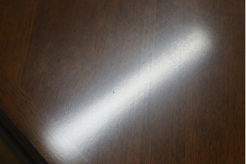 中古　美品　maruni(マルニ木工)　地中海シリーズ　美しい木目が際立つクラシカルな意匠のエクステンションテーブル　(R-085474)