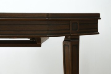 中古　美品　maruni(マルニ木工)　地中海シリーズ　美しい木目が際立つクラシカルな意匠のエクステンションテーブル　(R-085474)