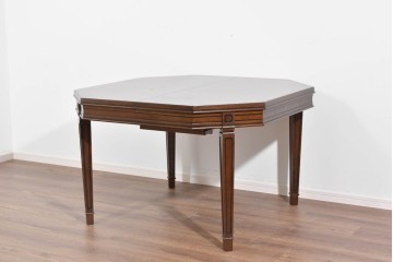 中古　美品　maruni(マルニ木工)　地中海シリーズ　美しい木目が際立つクラシカルな意匠のエクステンションテーブル　(R-085474)