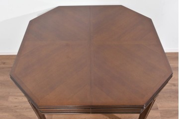 中古　美品　maruni(マルニ木工)　地中海シリーズ　美しい木目が際立つクラシカルな意匠のエクステンションテーブル　(R-085474)