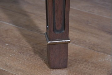 中古　美品　maruni(マルニ木工)　地中海シリーズ　美しい木目が際立つクラシカルな意匠のエクステンションテーブル　(R-085474)