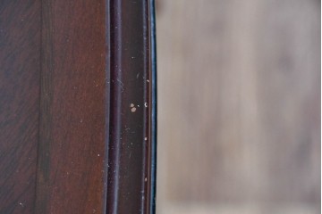 中古　maruni(マルニ木工)　KENT-COURT(ケントコート)　深い色合いとクラシカルな佇まいが美しいオーバル型センターテーブル　(R-085475)