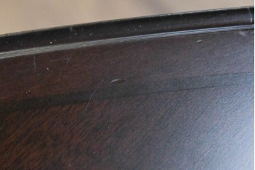 中古　maruni(マルニ木工)　KENT-COURT(ケントコート)　深い色合いとクラシカルな佇まいが美しいオーバル型センターテーブル　(R-085475)