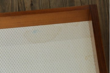 中古　イタリア製　引き出し式コレクションケース付きの象嵌入りローテーブル　(R-085476)