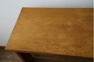 中古　豊かな表情を楽しめる屋久杉のガラス戸付き茶箪笥　定価約25万円　(R-085477)