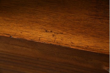 和製ヴィンテージ　オーク材　ルーバー扉がおしゃれな北欧デザインのキャビネット　(R-085484)