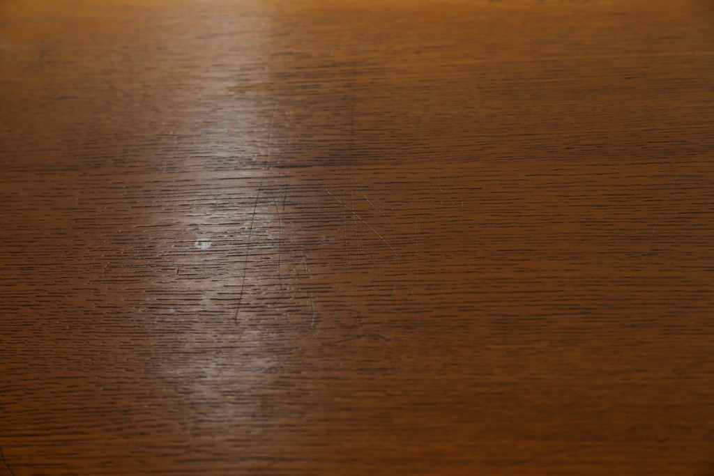 和製ヴィンテージ　オーク材　ルーバー扉がおしゃれな北欧デザインのキャビネット　(R-085484)