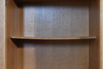 和製ヴィンテージ　オーク材　ルーバー扉がおしゃれな北欧デザインのキャビネット　(R-085484)