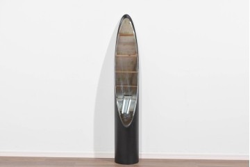 ヴィンテージ　ミッドセンチュリー　個性的なフォルムが目を引くリップスティックミラー　(R-085486)