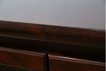 和製ヴィンテージ　オールドカリモク　角の取れたミッドセンチュリーデザインが目を引くモダンサイドボード　(R-085487)