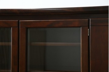 和製ヴィンテージ　オールドカリモク　角の取れたミッドセンチュリーデザインが目を引くモダンサイドボード　(R-085487)