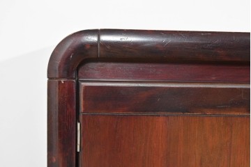 和製ヴィンテージ　オールドカリモク　角の取れたミッドセンチュリーデザインが目を引くモダンサイドボード　(R-085487)