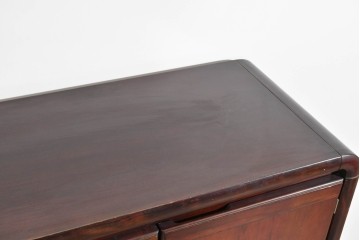 和製ヴィンテージ　オールドカリモク　角の取れたミッドセンチュリーデザインが目を引くモダンサイドボード　(R-085487)