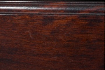 中古　美品　和光　北斗民芸　深みのある木の色合いにガラス扉が美しく映えるブックケース　(R-085490)