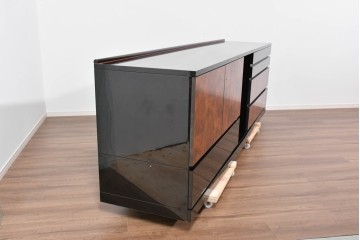 中古　美品!!　特注品　特大!和モダンの重厚な佇まいが魅力のサイドボード　製作費約90万円　(R-085492)