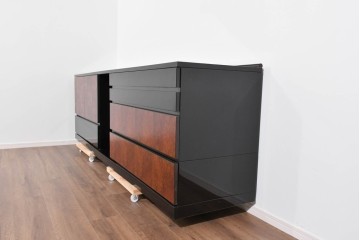 中古　美品!!　特注品　特大!和モダンの重厚な佇まいが魅力のサイドボード　製作費約90万円　(R-085492)