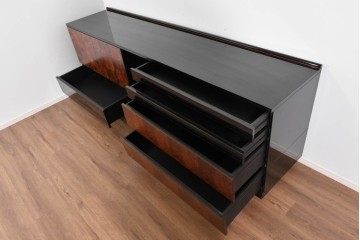 中古　美品!!　特注品　特大!和モダンの重厚な佇まいが魅力のサイドボード　製作費約90万円　(R-085492)