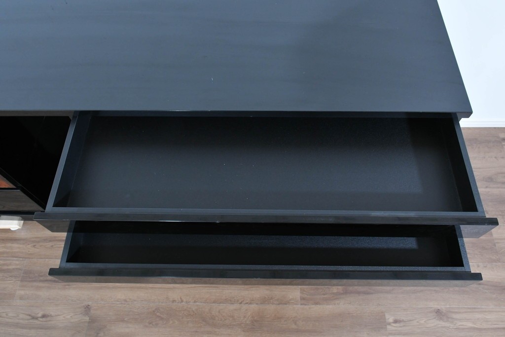 中古　美品!!　特注品　特大!和モダンの重厚な佇まいが魅力のサイドボード　製作費約90万円　(R-085492)