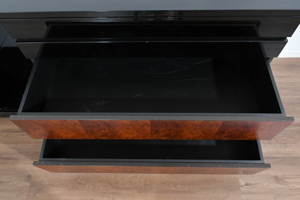 中古　美品!!　特注品　特大!和モダンの重厚な佇まいが魅力のサイドボード　製作費約90万円　(R-085492)