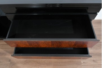 中古　美品!!　特注品　特大!和モダンの重厚な佇まいが魅力のサイドボード　製作費約90万円　(R-085492)