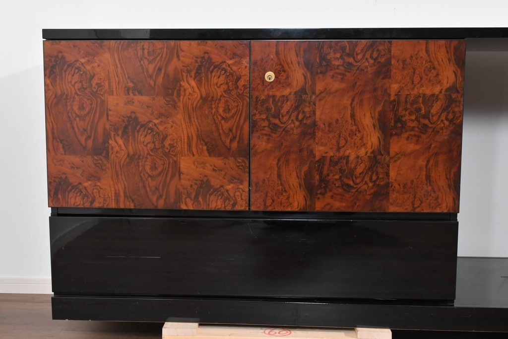 中古　美品!!　特注品　特大!和モダンの重厚な佇まいが魅力のサイドボード　製作費約90万円　(R-085492)