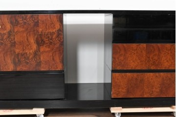 中古　美品!!　特注品　特大!和モダンの重厚な佇まいが魅力のサイドボード　製作費約90万円　(R-085492)