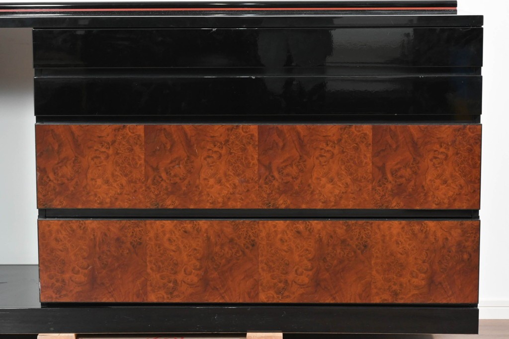 中古　美品!!　特注品　特大!和モダンの重厚な佇まいが魅力のサイドボード　製作費約90万円　(R-085492)