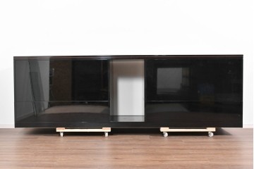 中古　美品!!　特注品　特大!和モダンの重厚な佇まいが魅力のサイドボード　製作費約90万円　(R-085492)