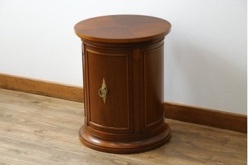 中古　美品　DREXEL HERITAGE(ドレクセルヘリテイジ)　Triune(トライユン)　美しい杢目が映えるドラムテーブル　(R-085498)