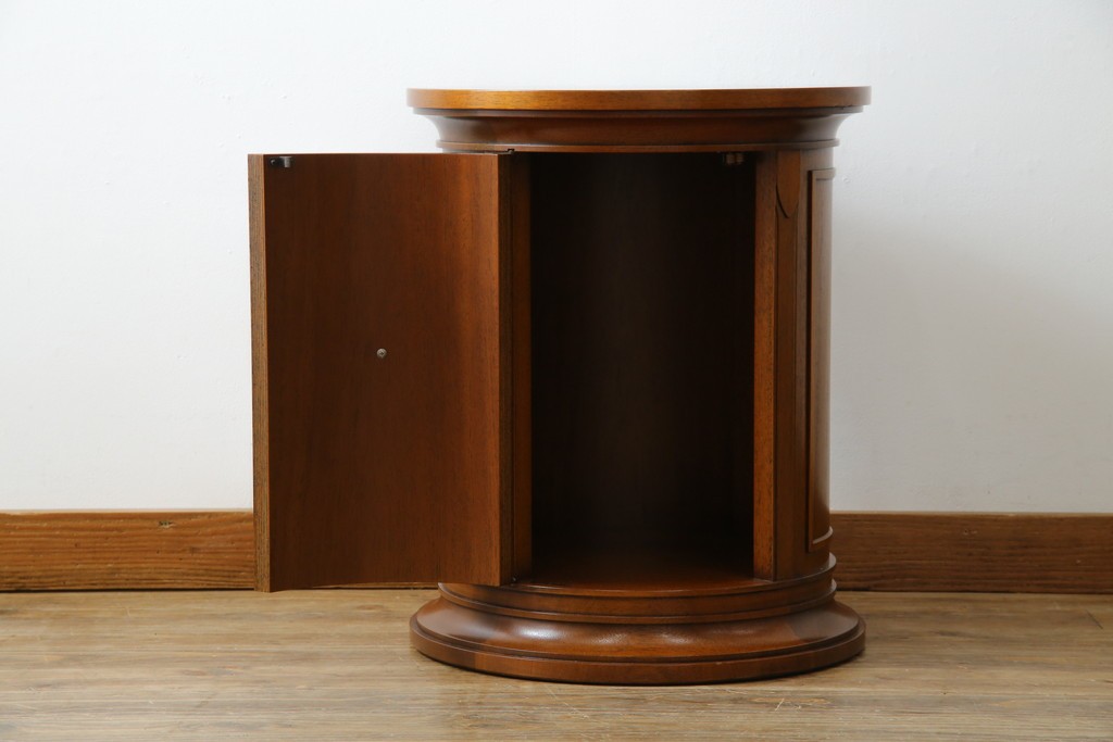 中古　美品　DREXEL HERITAGE(ドレクセルヘリテイジ)　Triune(トライユン)　美しい杢目が映えるドラムテーブル　(R-085498)