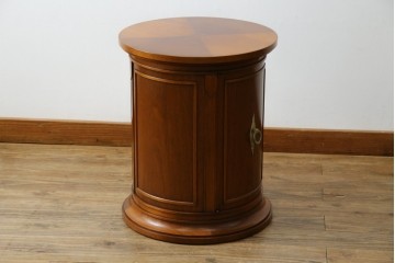 中古　美品　DREXEL HERITAGE(ドレクセルヘリテイジ)　Triune(トライユン)　美しい杢目が映えるドラムテーブル　(R-085498)